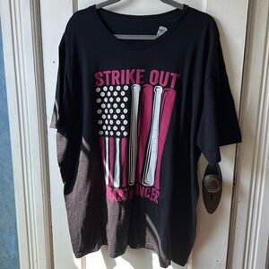 Strike Out Breast Cancer Baseball Tee